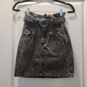 Acid wash denim skirt from H&M